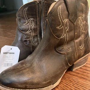 Coral Western Booties